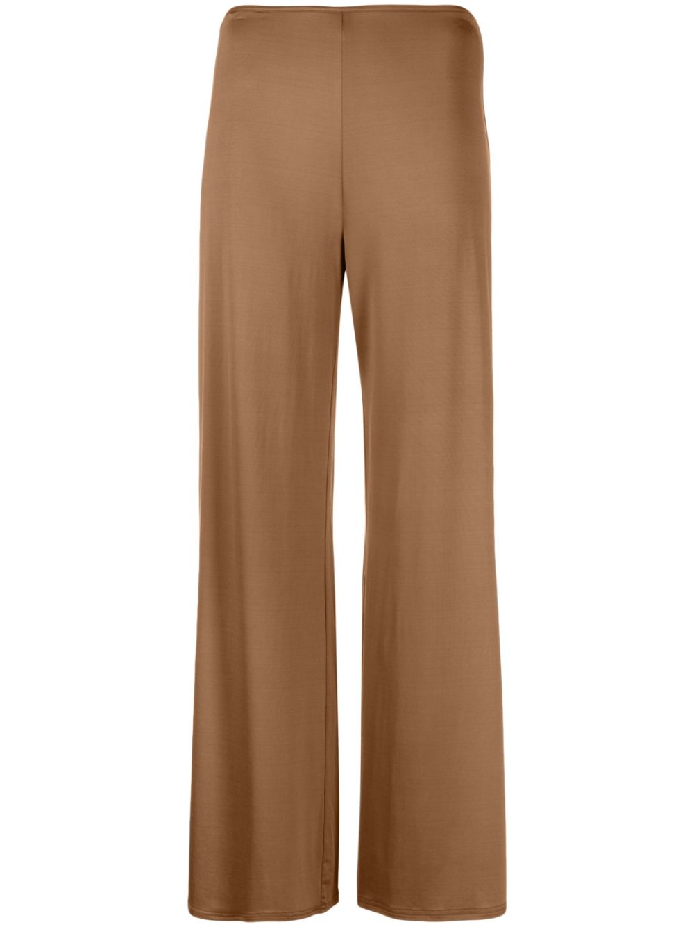 straight-leg high-waisted trousers