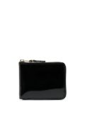 Comme Des Garçons Wallet inside-printed patent-leather wallet - Black