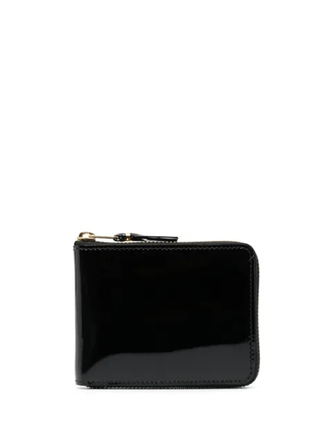 Comme Des Garçons Wallet inside-printed patent-leather wallet