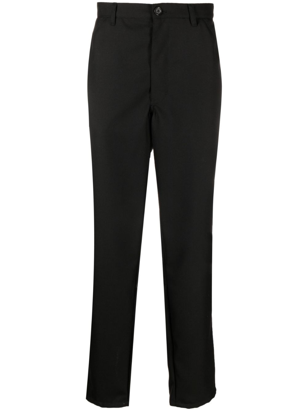 mid-rise straight-leg trousers