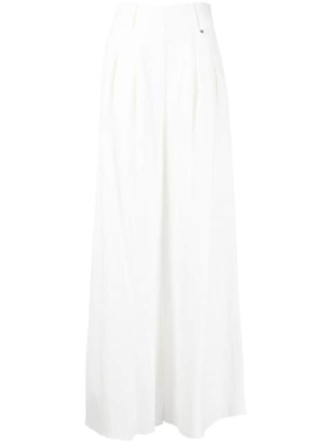 NISSA high-waisted flared trousers