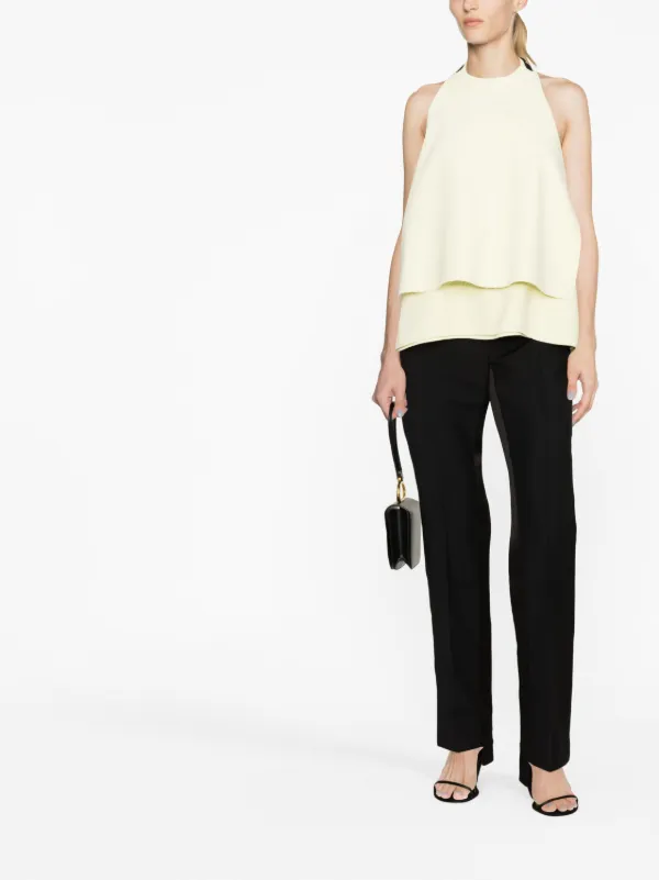 JIL SANDER Open Back Blouse Top