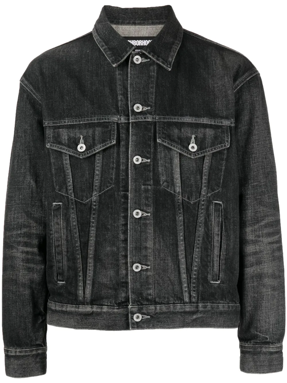 Neighborhood long-sleeve washed-denim Jacket - Farfetch