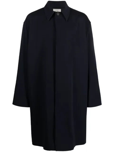 The Row twill button-up midi raincoat 