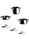 Alessi Mami stainless steel pans (set of 6) - Silver