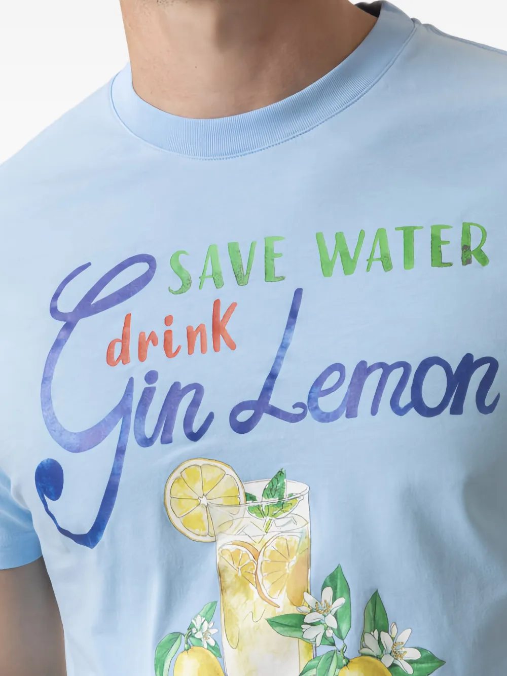 MC2 Saint Barth round-neck T-shirt Blauw