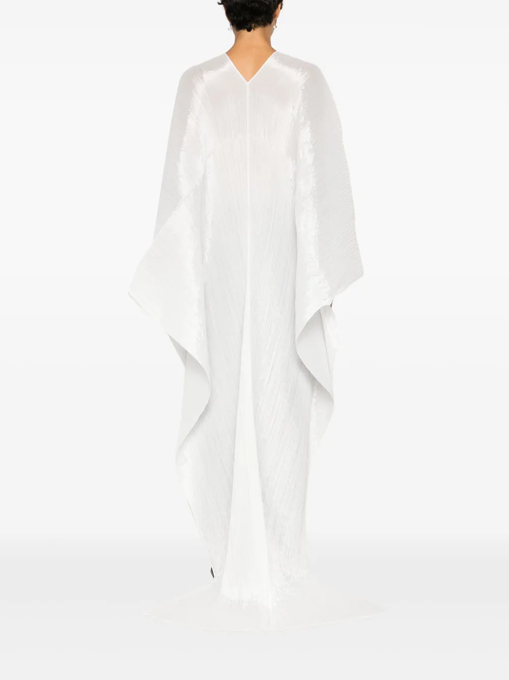 Pleats Please Issey Miyake plissé V-neck kaftan top | Smart Closet