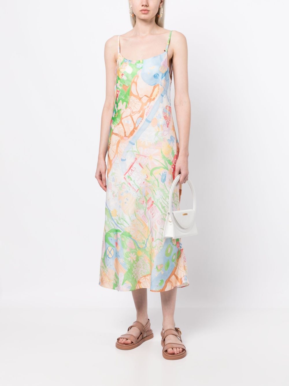 Helmstedt Leva graphic-print Silk Dress - Farfetch