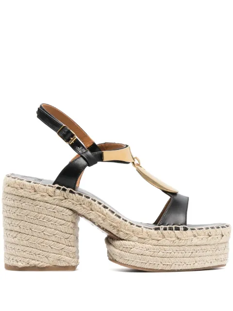 Chloé espadrilles 100 mm à design ouvert