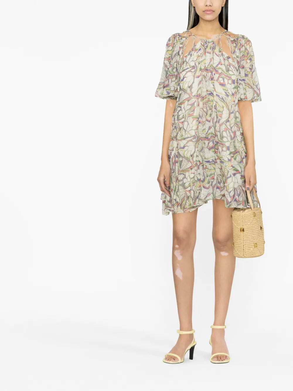 ISABEL MARANT Zijden mini-jurk - Blauw