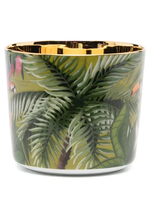 SIEGER by FÜRSTENBERG taza de cerámica con hojas estampadas