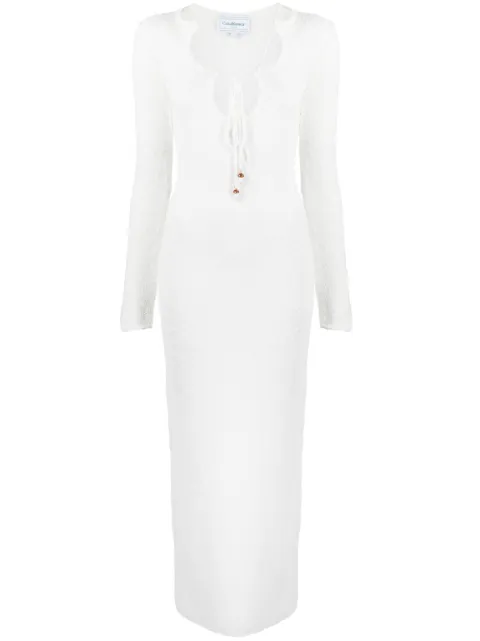 Casablanca cut-out bouclé dress