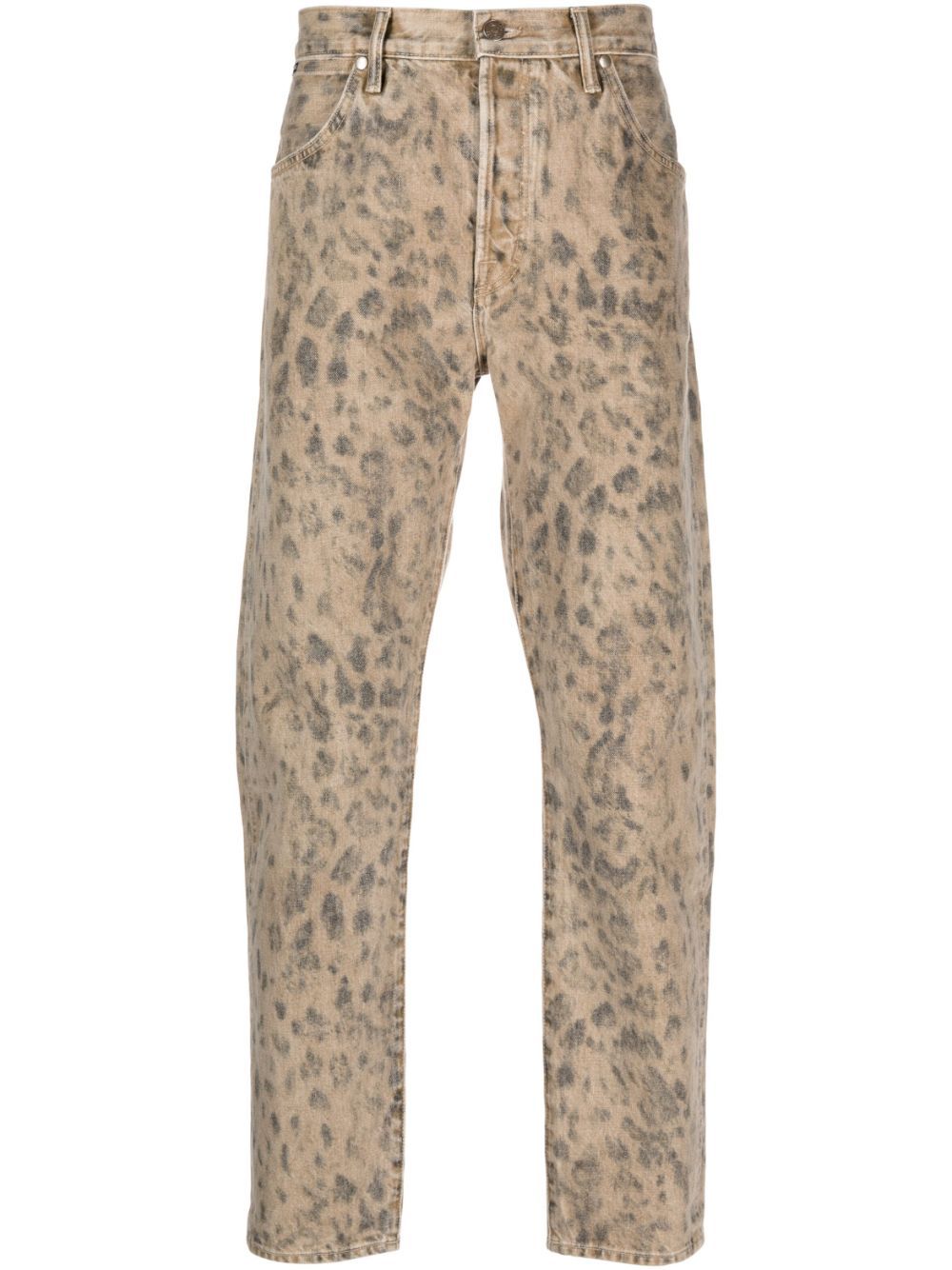 TOM FORD LEOPARD-PRINT JEANS