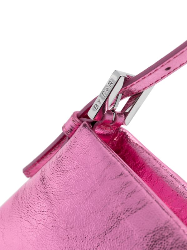 Metallic pink outlet clutch