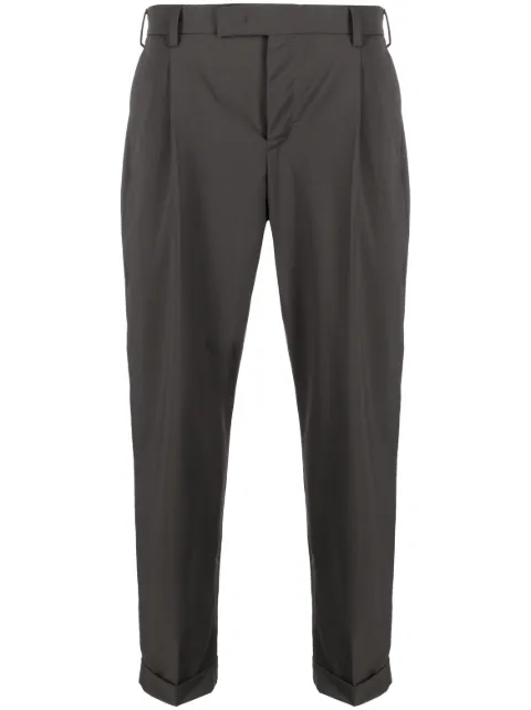 PT Torino off-centre fastening virgin-wool trousers