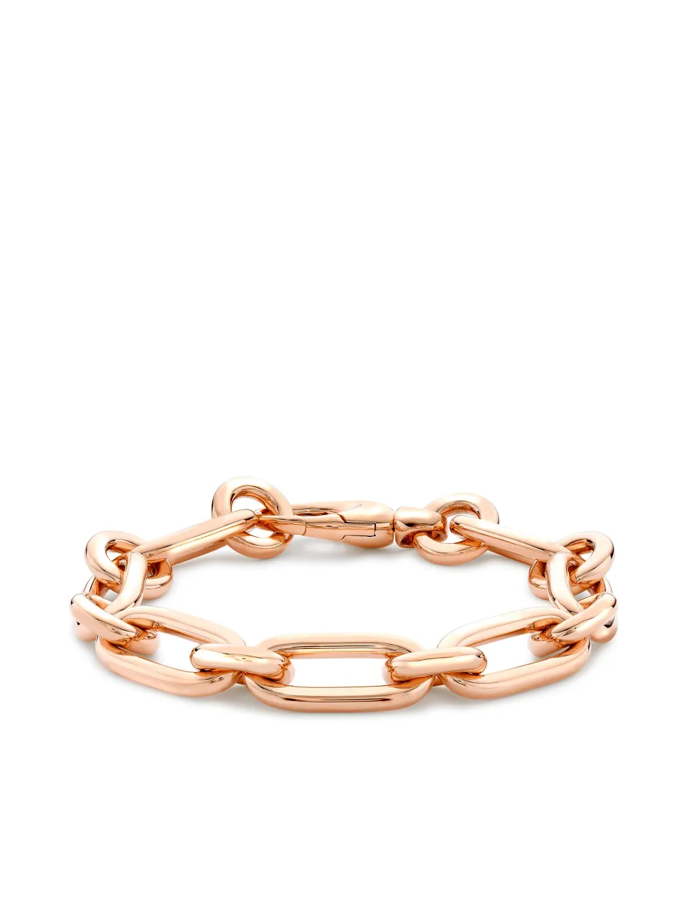 Pragnell 18kt Rose Gold Havana Chain-link Bracelet In Pink