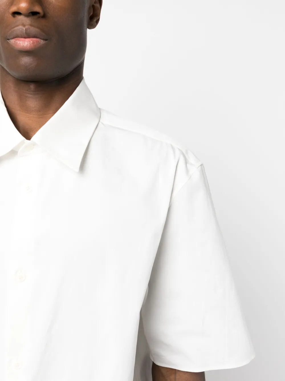 The Row Patrick Short-sleeve Shirt In White