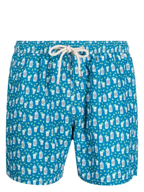 Short de bain à imprimé graphique - MC2 Saint Barth - Modalova