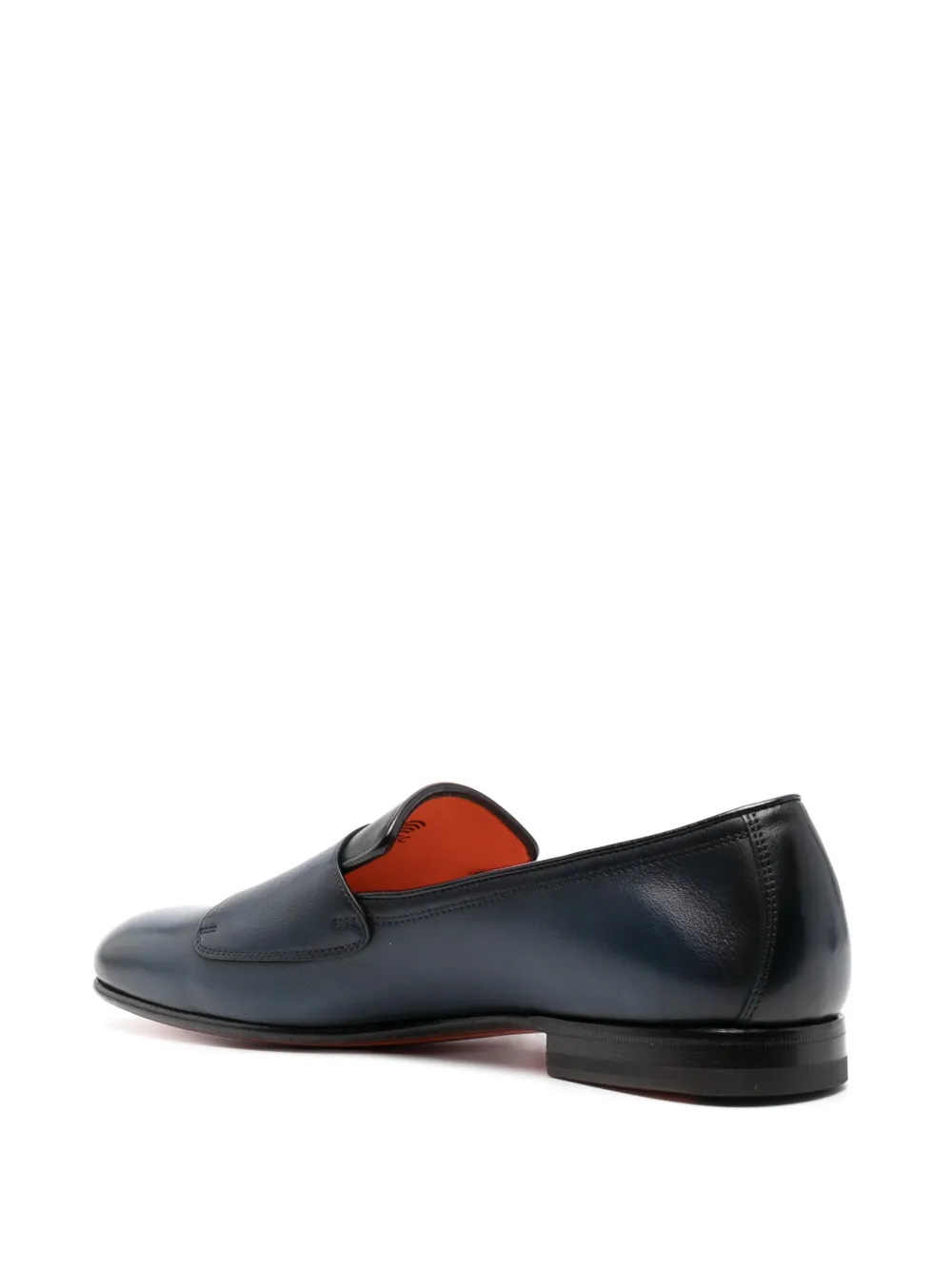 Santoni ダブルバックル レザーシューズ | ブルー | FARFETCH JP