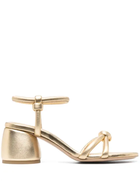 Gianvito Rossi sandalias con efecto metalizado y tacón de 70mm 