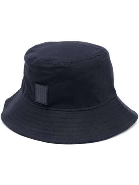 Raf Simons gorro de pescador con parche del logo