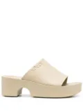 XOCOI 55mm platform open-toe slides - Neutrals