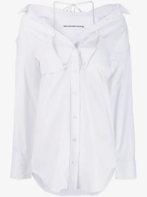 Alexander Wang layered bikini shirt