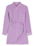 Pinko Kids layered crepe dress - Purple