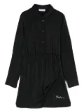 Pinko Kids layered crepe dress - Black