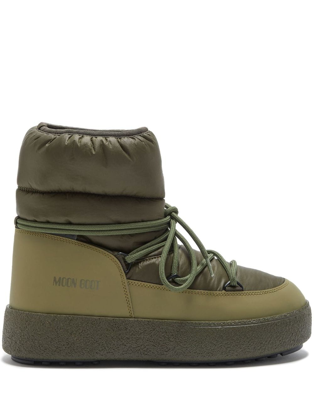 moon boot bottines matelassées mtrack low - vert