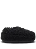 Moon Boot faux-curly-fur slippers - Black