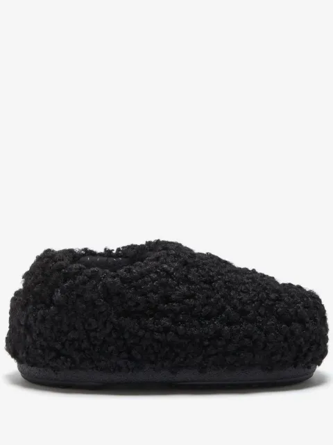 Moon Boot faux-curly-fur slippers