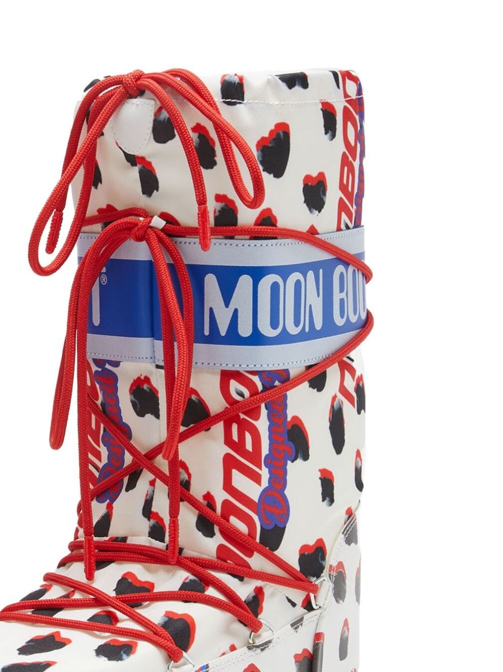 Moon Boot Icon Retrobiker Dalmatian laarzen - Zwart