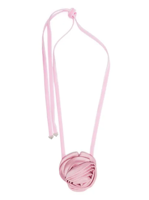 Prada Choker con rosa