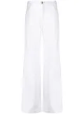 Jacob Cohën straight-leg linen-blend trousers - White