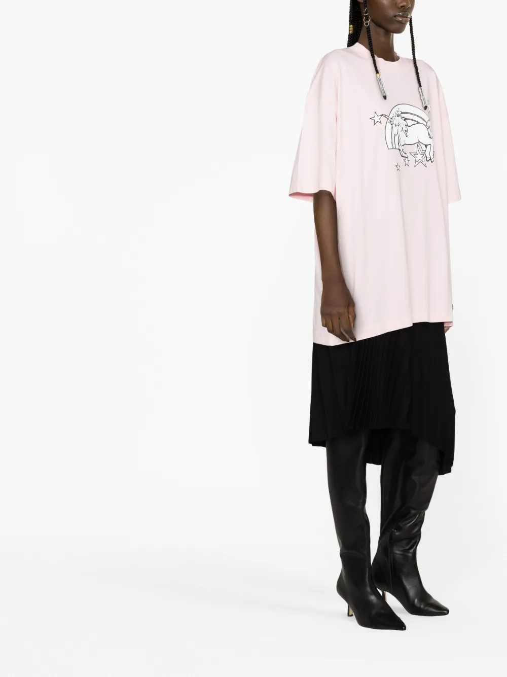 image 3 of vetements 独角兽印花棉t恤