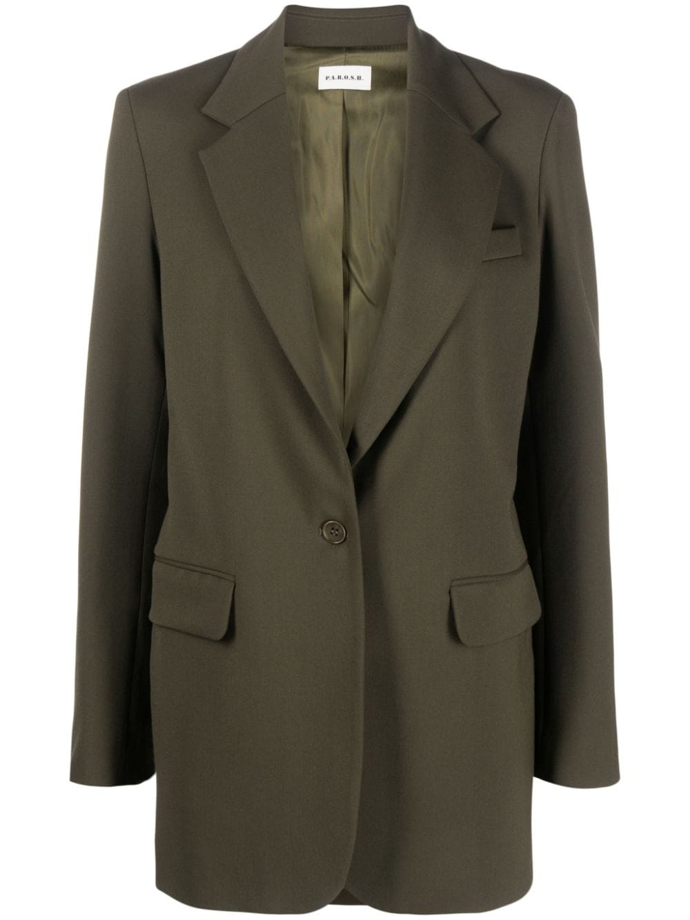 Image 1 of P.A.R.O.S.H. single-breasted virgin wool blazer