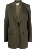 P.A.R.O.S.H. single-breasted virgin wool blazer - Green