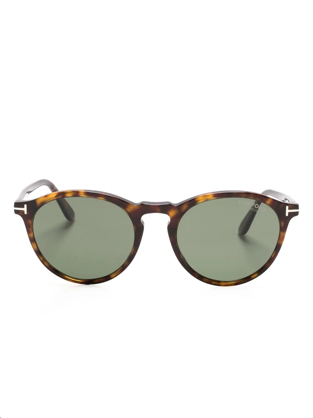 TOM FORD Eyewear ラウンドフレーム サングラス - ブラウン TOM FORD Eyewear ラウンドフレーム サングラス - ブラウン