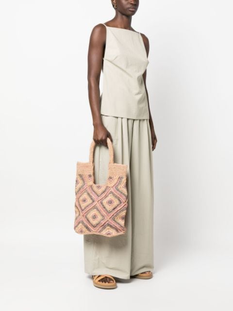 Kifafa Vakona straw tote bag