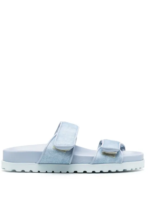 GIABORGHINI touch-strap denim slides