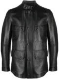 TOM FORD zip-up leather jacket - Black