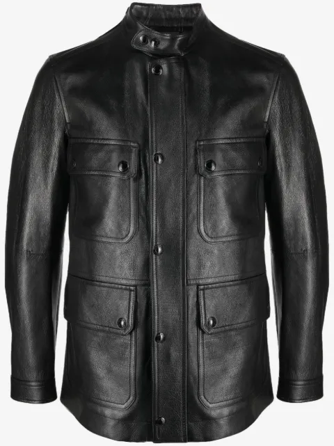 TOM FORD zip-up leather jacket