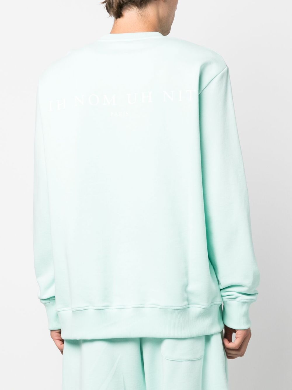 Ih Nom Uh Nit slogan-print cotton sweatshirt - Groen