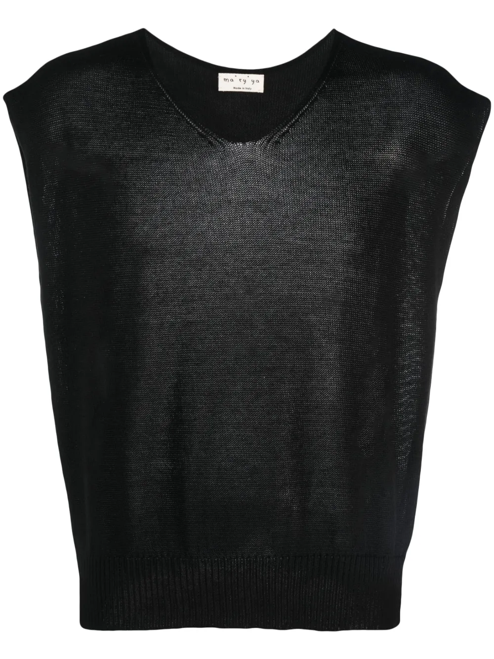 Ma'ry'ya Mouwloze top Zwart