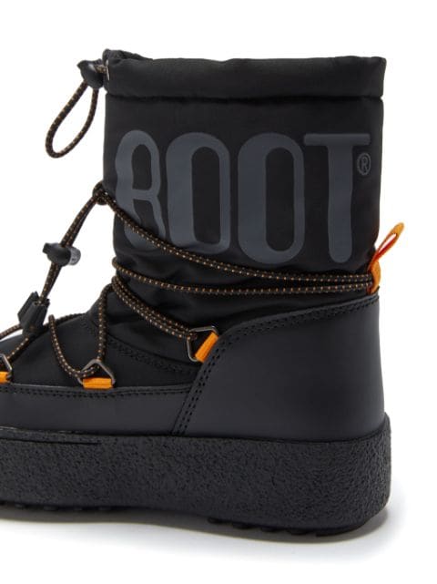 logo-print lace-up snow boots