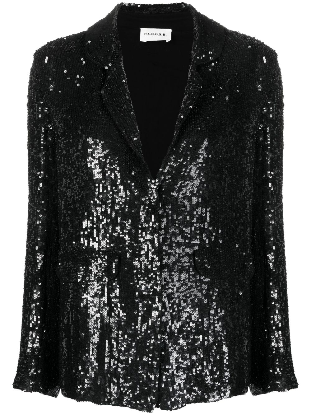 sequined single-breasted blazer