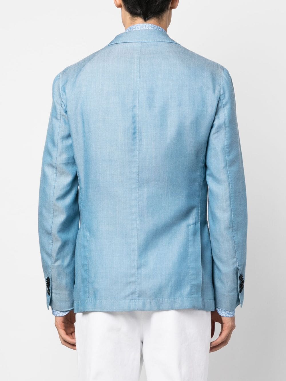 Shop Lardini Single-breasted Blazer In Blue