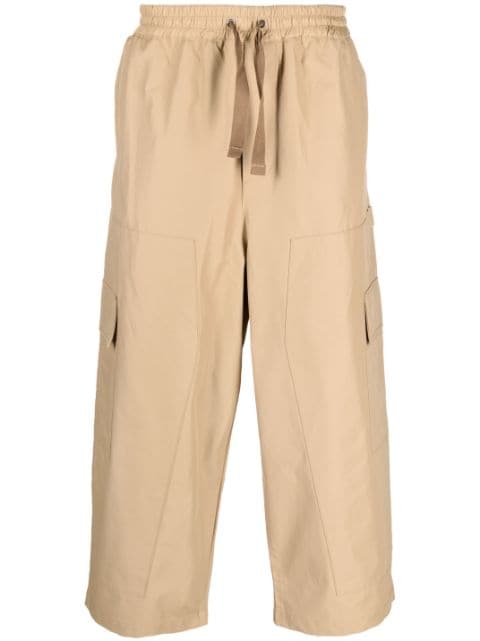 Maison Kitsuné cargo-bukser med elastiklinning