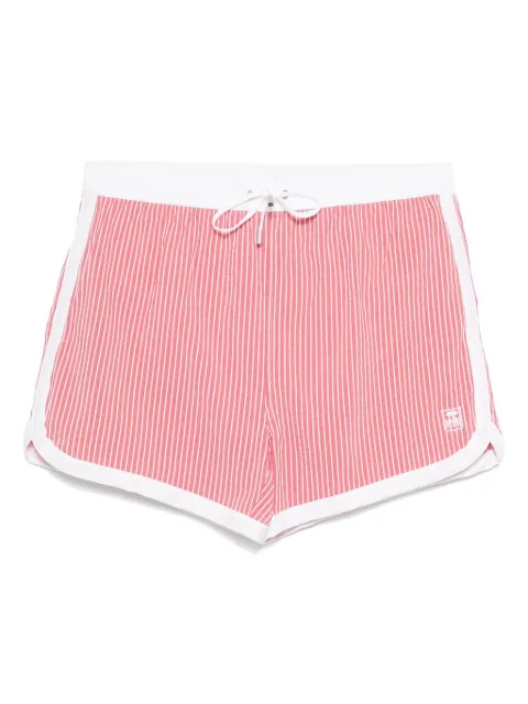 Corneliani shorts de playa con rayas estampadas